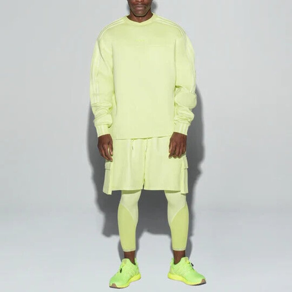 Adidas ALL GENDER Ivy Park Yellow Tint 4ALL Crew  Sweatshirt Size 3xl H25162